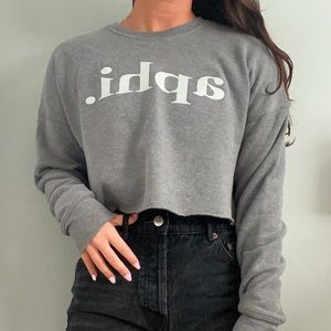 Alpha Phi Cropped Crewneck